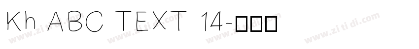 Kh ABC TEXT 14字体转换